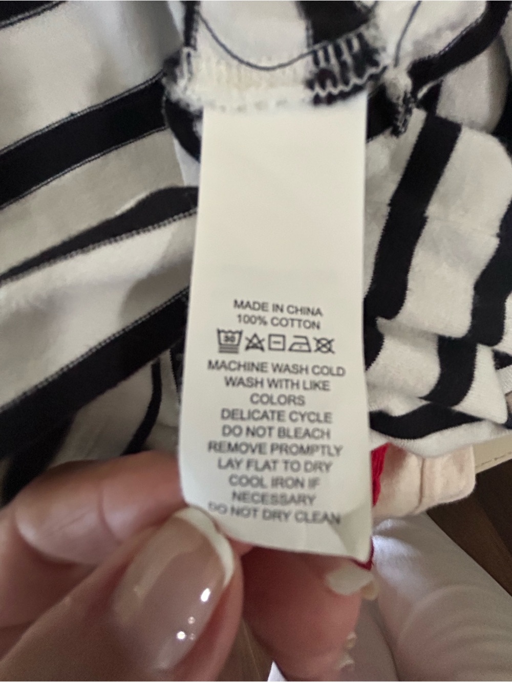 Kate Spade Watson Lane Varsity Stripe Top, Med Flounce Sleeve - Picture 3 of 6